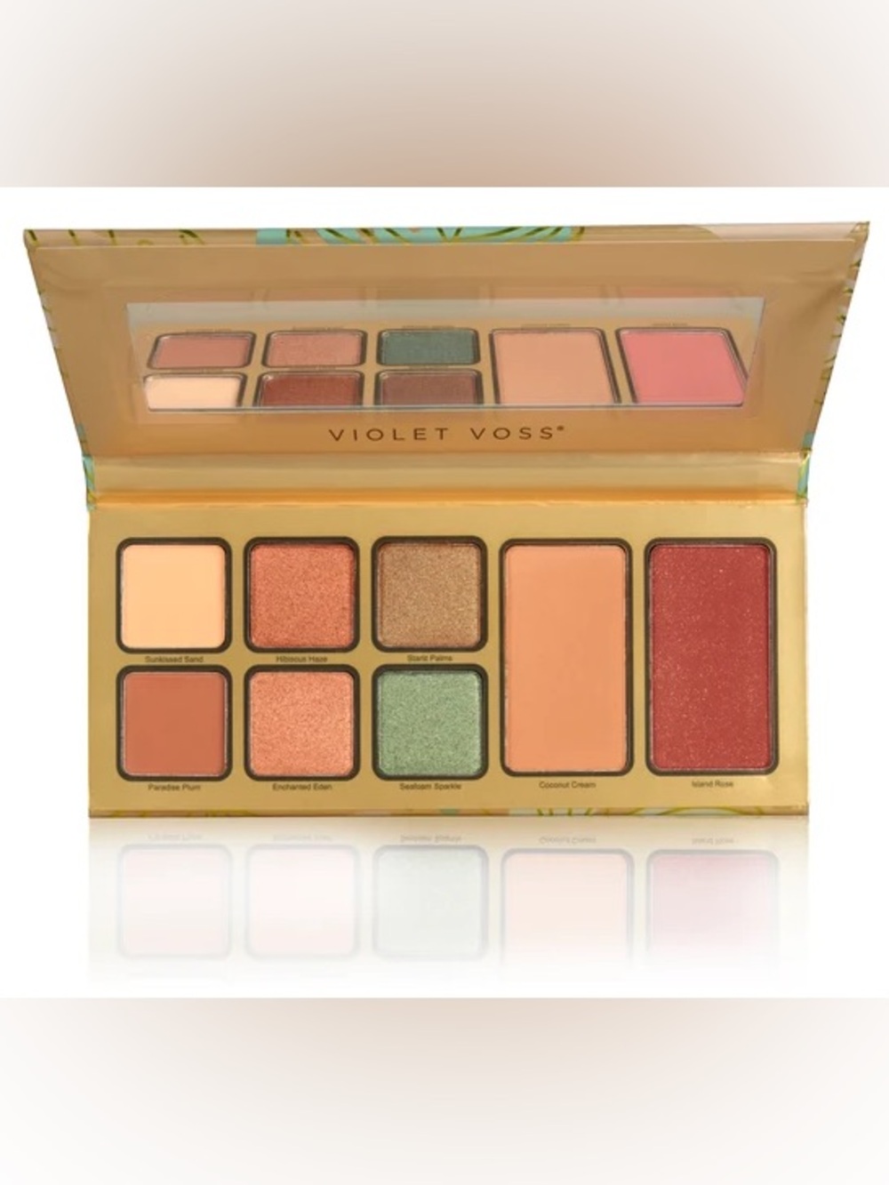 Violet Voss Pretty In Paradise Face & Eyeshadow Palette- warm, tropical, vibrant